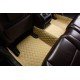 Cheap Beige Luxury Leather Diamond Car Floor Mats UK