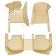 Cheap Beige Luxury Leather Diamond Car Floor Mats UK