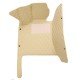 Cheap Beige Luxury Leather Diamond Car Floor Mats UK
