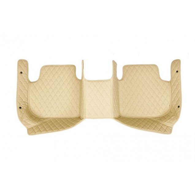 Cheap Beige Luxury Leather Diamond Car Floor Mats UK