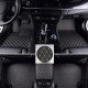 Cheap Black and Beige Stitching Luxury Leather Diamond Car Floor Mats UK Cheap Black and Beige Stitching Luxury Leather Diamond Car Floor Mats UK