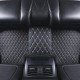 Cheap Black and Beige Stitching Luxury Leather Diamond Car Floor Mats UK Cheap Black and Beige Stitching Luxury Leather Diamond Car Floor Mats UK