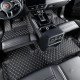 Cheap Black and Beige Stitching Luxury Leather Diamond Car Floor Mats UK Cheap Black and Beige Stitching Luxury Leather Diamond Car Floor Mats UK