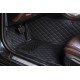 Cheap Black and Black Stitching Luxury Leather Diamond Car Floor Mats UK Cheap Black and Black Stitching Luxury Leather Diamond Car Floor Mats UK