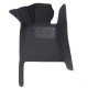 Cheap Black and Black Stitching Luxury Leather Diamond Car Floor Mats UK Cheap Black and Black Stitching Luxury Leather Diamond Car Floor Mats UK
