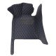 Cheap Black and Blue Stitching Luxury Leather Diamond Car Floor Mats UK Cheap Black and Blue Stitching Luxury Leather Diamond Car Floor Mats UK
