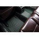 Cheap Black and Green Stitching Luxury Leather Diamond Car Floor Mats UK Cheap Black and Green Stitching Luxury Leather Diamond Car Floor Mats UK