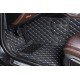Cheap Black and White Stitching Luxury Leather Diamond Car Floor Mats UK Cheap Black and White Stitching Luxury Leather Diamond Car Floor Mats UK