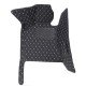 Cheap Black and White Stitching Luxury Leather Diamond Car Floor Mats UK Cheap Black and White Stitching Luxury Leather Diamond Car Floor Mats UK