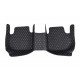 Cheap Black and White Stitching Luxury Leather Diamond Car Floor Mats UK Cheap Black and White Stitching Luxury Leather Diamond Car Floor Mats UK