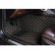 Cheap Black and Yellow Stitching Luxury Leather Diamond Car Floor Mats UK Cheap Black and Yellow Stitching Luxury Leather Diamond Car Floor Mats UK