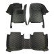 Cheap Black and Yellow Stitching Luxury Leather Diamond Car Floor Mats UK Cheap Black and Yellow Stitching Luxury Leather Diamond Car Floor Mats UK