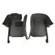 Cheap Black and Yellow Stitching Luxury Leather Diamond Car Floor Mats UK Cheap Black and Yellow Stitching Luxury Leather Diamond Car Floor Mats UK