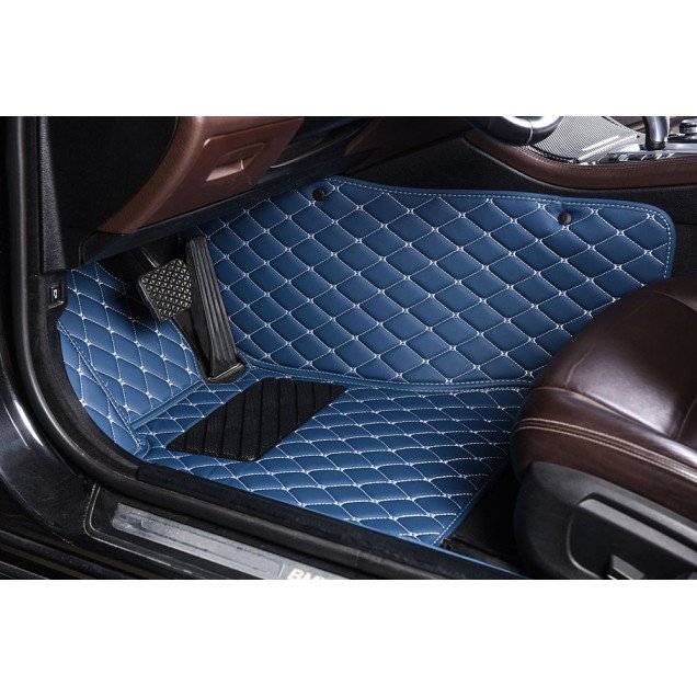 Cheap Blue Luxury Leather Diamond Car Floor Mats UK Cheap Blue Luxury Leather Diamond Car Floor Mats UK