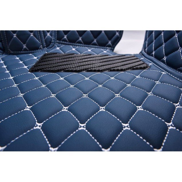 Cheap Blue Luxury Leather Diamond Car Floor Mats UK Cheap Blue Luxury Leather Diamond Car Floor Mats UK