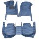 Cheap Blue Luxury Leather Diamond Car Floor Mats UK Cheap Blue Luxury Leather Diamond Car Floor Mats UK