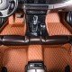Cheap Brown Luxury Leather Diamond Car Floor Mats UK