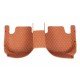 Cheap Brown Luxury Leather Diamond Car Floor Mats UK
