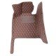 Cheap Dark Brown Luxury Leather Diamond Car Floor Mats UK Cheap Dark Brown Luxury Leather Diamond Car Floor Mats UK