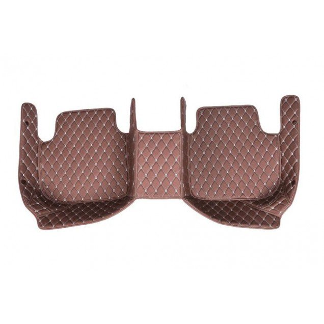 Cheap Dark Brown Luxury Leather Diamond Car Floor Mats UK Cheap Dark Brown Luxury Leather Diamond Car Floor Mats UK
