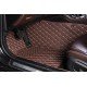 Cheap Dark Brown Luxury Leather Diamond Car Mats UK Cheap Dark Brown Luxury Leather Diamond Car Mats UK