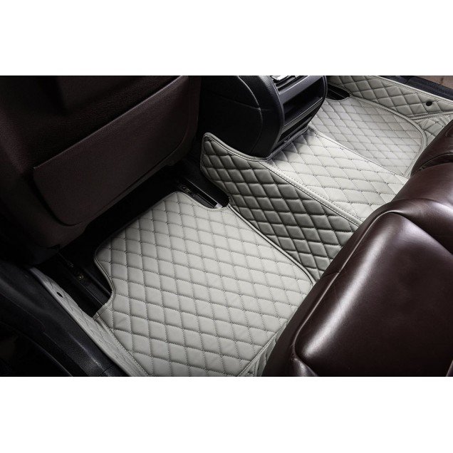 Cheap Grey Luxury Leather Diamond Car Floor Mats UK Cheap Grey Luxury Leather Diamond Car Floor Mats UK