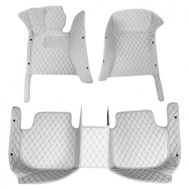 Cheap Grey Luxury Leather Diamond Car Floor Mats UK Cheap Grey Luxury Leather Diamond Car Floor Mats UK