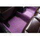 Cheap Purple Luxury Leather Diamond Car Floor Mats UK
