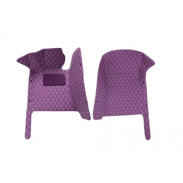 Cheap Purple Luxury Leather Diamond Car Floor Mats UK