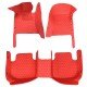Cheap Red Luxury Leather Diamond Car Floor Mats UK Cheap Red Luxury Leather Diamond Car Floor Mats UK