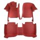 Cheap Wine Red Luxury Leather Diamond Car Floor Mats UK Cheap Wine Red Luxury Leather Diamond Car Floor Mats UK
