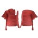 Cheap Wine Red Luxury Leather Diamond Car Floor Mats UK Cheap Wine Red Luxury Leather Diamond Car Floor Mats UK