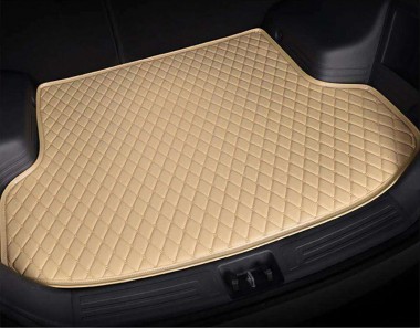 Cheap Beige Luxury Leather Diamond Trunk Base Mats UK