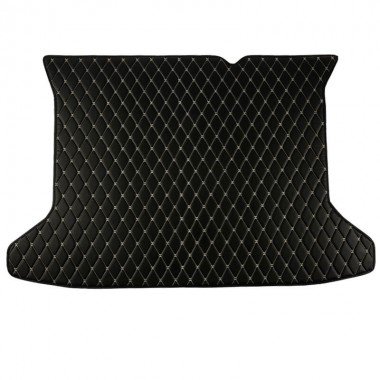 Cheap Black and Beige Stitching Luxury Leather Diamond Trunk Base Mats UK