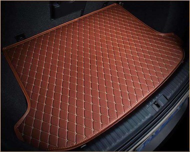 Cheap Brown Luxury Leather Diamond Trunk Base Mats UK