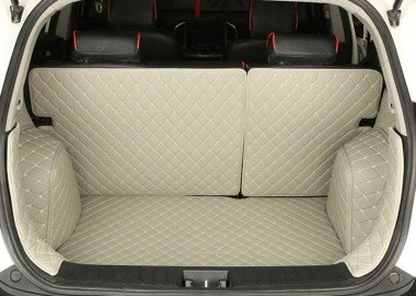 Cheap Grey Full Cover Luxury Leather Diamond Trunk Car Floor Mats UK