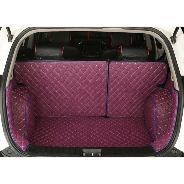Cheap Purple Full Cover Luxury Leather Diamond Trunk Car Floor Mats UK Cheap Purple Full Cover Luxury Leather Diamond Trunk Car Floor Mats UK