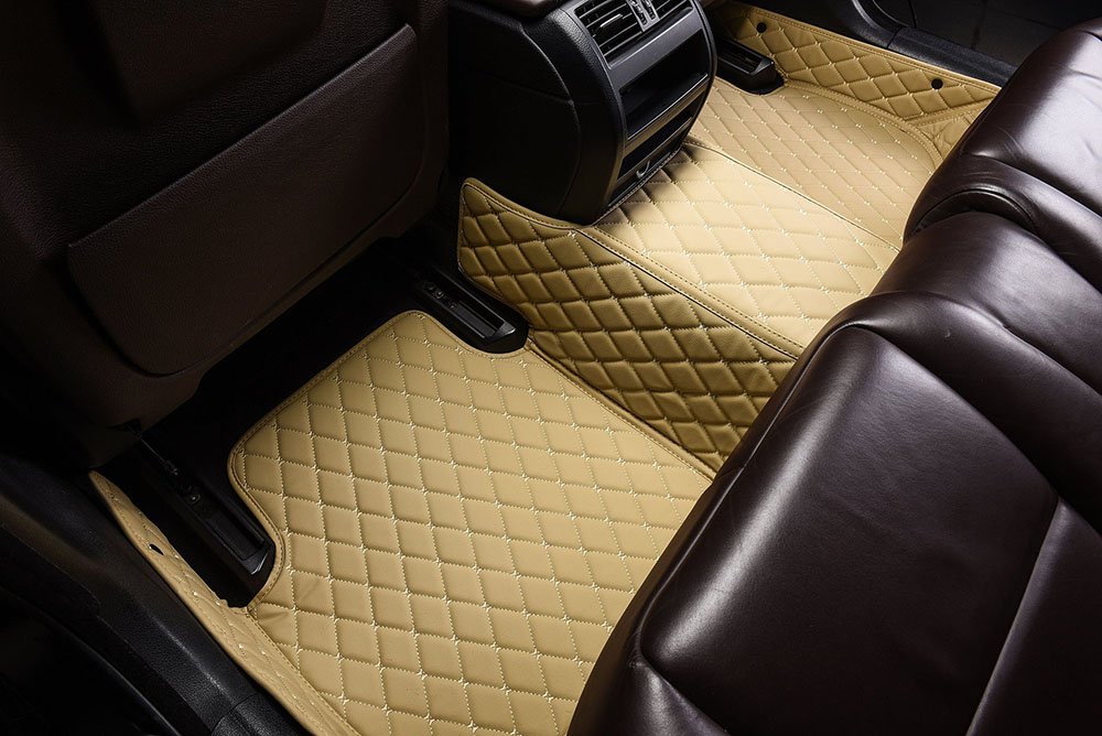 Cheap Beige Custom Diamond Car Mats UK