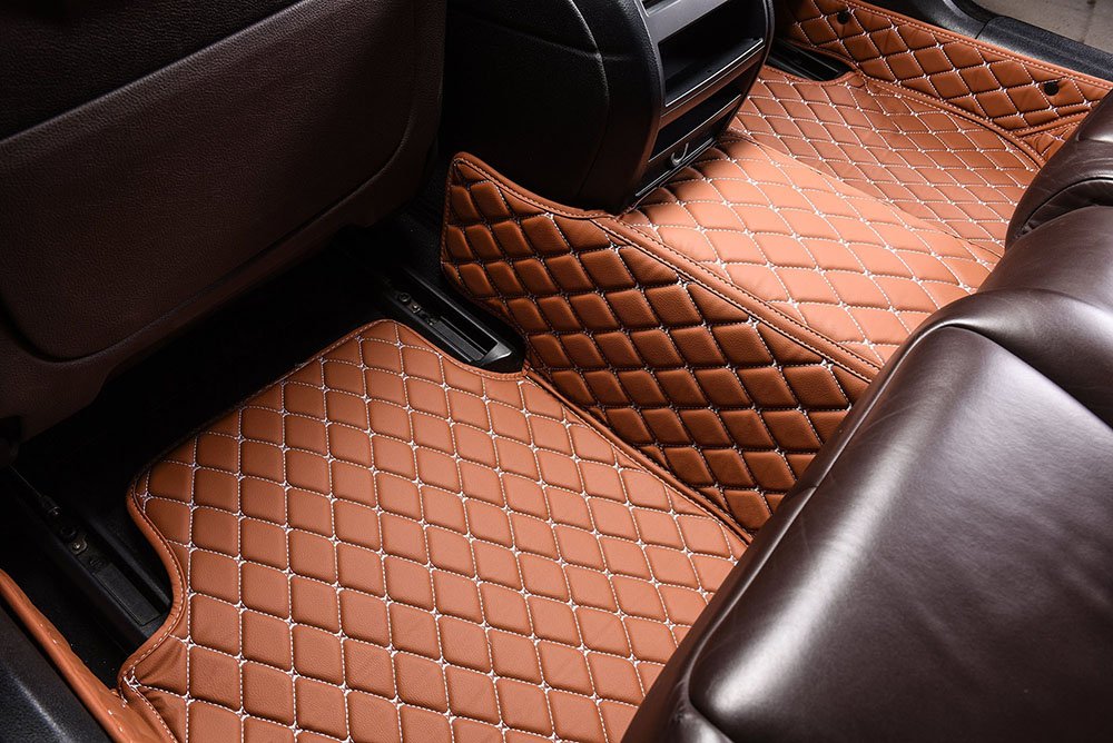 Cheap Brown Custom Diamond Car Mats UK