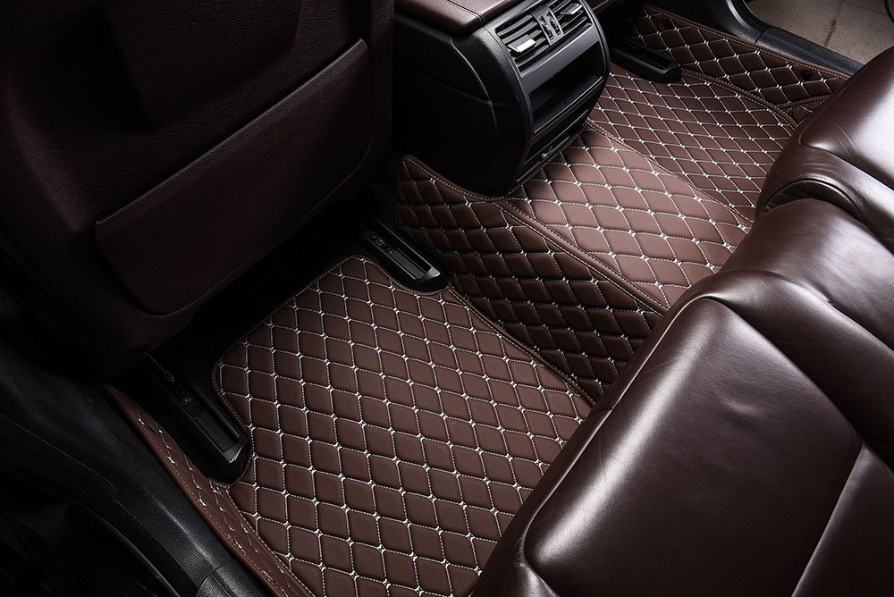 Cheap Dark Brown Custom Diamond Car Mats UK