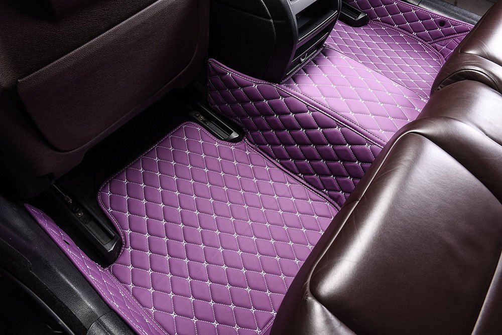 Cheap Purple Custom Diamond Car Mats UK