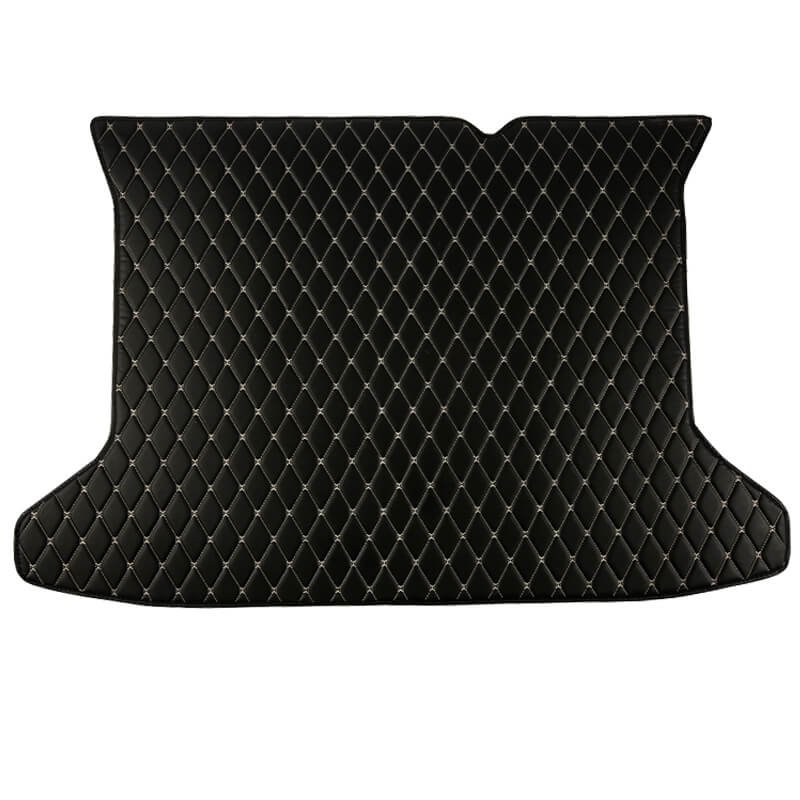 Cheap Black and Beige Stitching Luxury Leather Diamond Trunk Base Mats UK