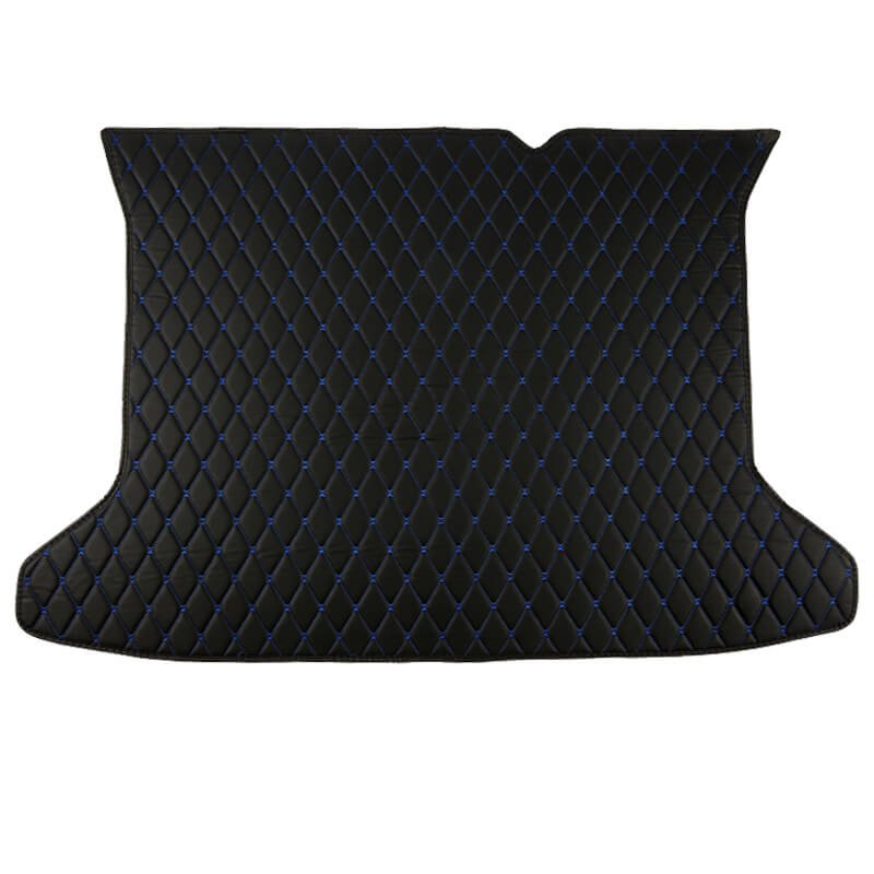 Cheap Black and Blue Stitching Luxury Leather Diamond Trunk Base Mats UK