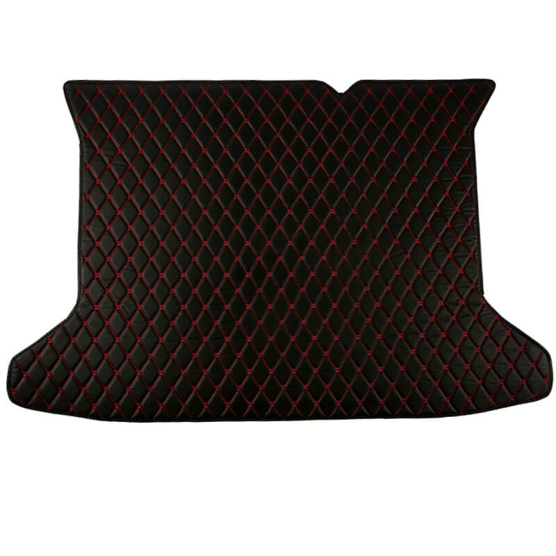 Cheap Black and Red Stitching Luxury Leather Diamond Trunk Base Mats UK